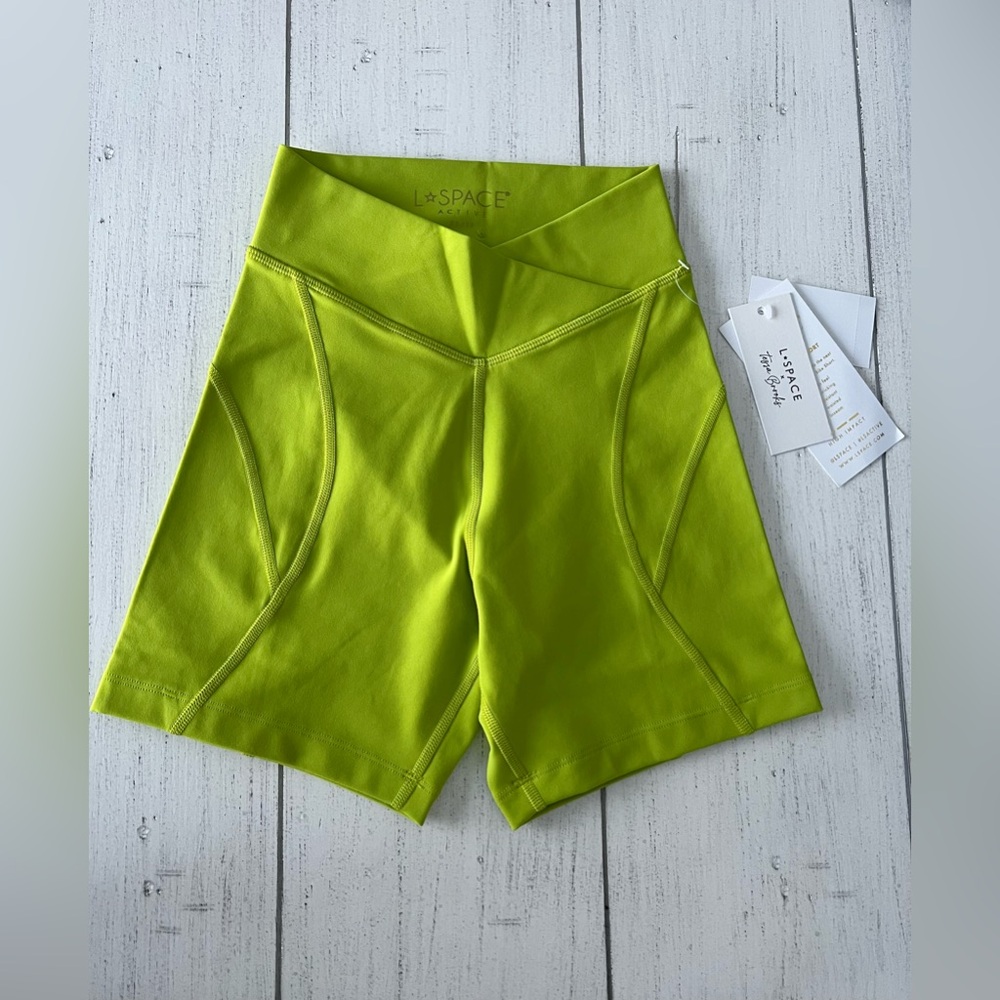 L*Space Biker Shorts Color Apple Size XS NWT
